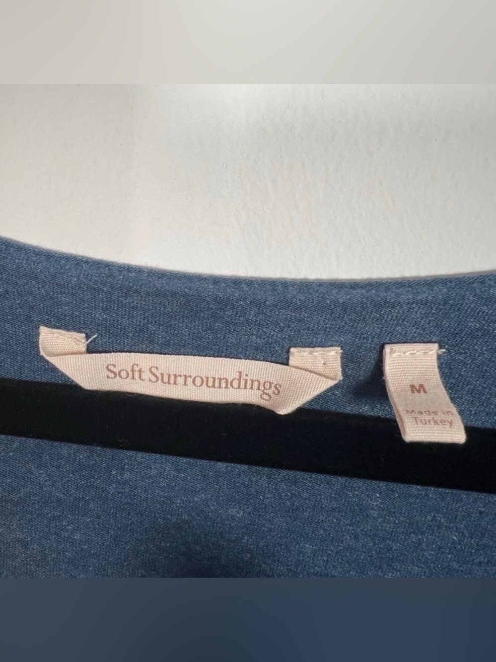 Soft Surroundings Perfect Layer Dress - Blue - Size M - Picture 5 of 6